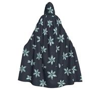 WZYCWB Hermosa capa con capucha con estampado de camelia, bata de cosplay para hombres y mujeres, disfraz de Halloween para adultos