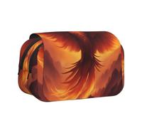 WZYCWB Hermoso estuche portátil con estampado de Phoenix, ideal para organizar bolígrafos en la oficina o guardar brochas de maquillaje