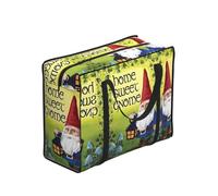 WZYCWB Home Sweet Gnome, bolsa de almacenamiento, tamaño único, poliéster, con cremallera, 53 x 40 x 23 cm, plegable, con asas reforzadas