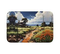 WZYCWB Idyllic Scenery - Tapete de invierno lavable, tapete de dobladillo de 15.7 x 23.6 pulgadas, tapete de bienvenida absorbente para puerta delantera y trasera