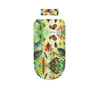 WZYCWB Juego de manta para envolver con estampado de insectos de acuarela + bonita diadema, manta para bebé después del baño