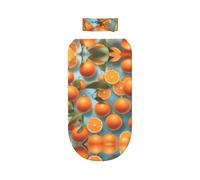 WZYCWB Juego de manta para envolver con estampado de naranjas deliciosas + bonita diadema, manta para bebé después del baño