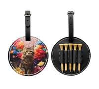 WZYCWB Kittens in The Flowers - Bolsa de almacenamiento para camisetas de golf con estampado especial, diseño de hebilla portátil para colgar, Black, Talla única, Maleta