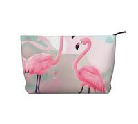 WZYCWB La bolsa de almacenamiento de artículos de tocador con patrón de océano profundo, esencial para organizar cosméticos y productos para el cuidado de la piel., Love Flamingo, Talla única