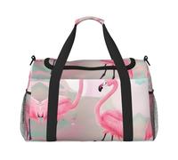 WZYCWB La bolsa de viaje Deep Ocean es adecuada para fitness y otros escenarios, Love Flamingo, Talla única
