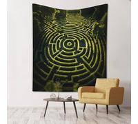 WZYCWB Laberintos decorativos impresos para colgar en la pared, 152 x 129,5 cm, adecuado para decoración del hogar, fiestas de camping