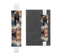 WZYCWB Landing Airplane - Marcapáginas ajustable para diario, soporte de cuero para bolígrafos, perfecto para el regreso a clases, regalo de Navidad, soporte de cuero para bolígrafos,