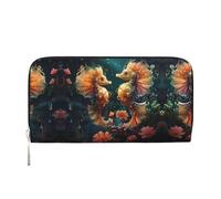 WZYCWB Las bolsas de mano de cuero Lightning Tennis con cremallera y tarjeteros son perfectas para viajes o uso diario, Hermosa pareja de caballitos de mar, Talla única