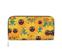 WZYCWB Las bolsas de mano de piel con diseño de girasol Avatar con cremallera y tarjeteros, son perfectas para viajes o uso diario, Girasol Avatar, Talla única