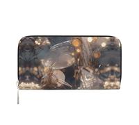 WZYCWB Las bolsas de mano de piel con diseño de tulipán con cremallera y tarjeteros, son perfectas para viajes o uso diario, Animales transparentes, Talla única