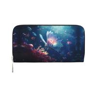 WZYCWB Las bolsas de mano de piel con diseño de tulipán con cremallera y tarjeteros, son perfectas para viajes o uso diario, Mariposa transparente, Talla única