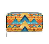 WZYCWB Las bolsas de mano de piel con diseño de tulipán con cremallera y tarjeteros, son perfectas para viajes o uso diario, Rompecabezas de construcción triangular, Talla única