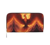 WZYCWB Las bolsas de mano de piel de cebra con cremallera y tarjeteros son perfectas para viajes o uso diario, Hermoso fénix, Talla única