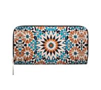 WZYCWB Las bolsas de mano de piel de cerdo con cremallera y tarjetero son perfectas para viajes o uso diario, Azulejo, Talla única
