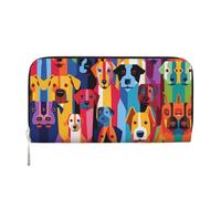 WZYCWB Las bolsas de mano de piel de cerdo con cremallera y tarjetero son perfectas para viajes o uso diario, El perro mirando., Talla única