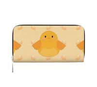 WZYCWB Las bolsas de mano de piel de jirafa de sabana africana con cremallera y tarjetero son perfectas para viajes o uso diario, Pollito de dibujos animados, Talla única