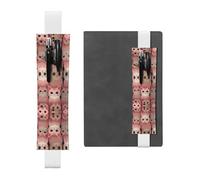 WZYCWB Las bolsas para lápices de dibujos animados de gatitos con orejas de gato, soportes para bolígrafos de PVC y soportes para bolígrafos con bandas elásticas y marcadores son las mejores opciones