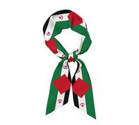 WZYCWB Las bufandas largas de la bandera del Sáhara Occidental, corbatas de moda y decoraciones de sombrero se pueden utilizar como diademas o accesorios de bolso.