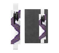 WZYCWB Lavender Group - Marcapáginas ajustable para diario, soporte de cuero para bolígrafos, perfecto para el regreso a clases, regalo de Navidad, soporte de cuero para bolígrafos,