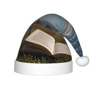 WZYCWB Leer la página El viento sopla sombrero de fiesta de Navidad, regalo de actividad de clase infantil, accesorio de decoración de vacaciones de Navidad