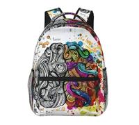 WZYCWB Left and Right Brain Advantage Mochila casual, 11.4 x 15.7 x 7.8 pulgadas, mochila para laptop para viajes, senderismo, negocios, camping, gimnasio