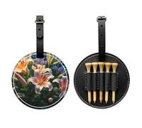 WZYCWB Lilies in Bloom - Bolsa de almacenamiento para camisetas de golf con estampado especial, diseño de hebilla portátil para colgar, Black, Talla única, Maleta