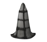 WZYCWB Líneas gruesas entretejidas horizontal y verticalmente con capucha con patrón M, disfraz de cosplay - Accesorios de disfraz de fiesta de vacaciones