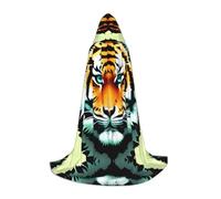 WZYCWB Little Fat Tiger Head M - Capa con capucha estampada para cosplay, accesorios de fiesta de vacaciones