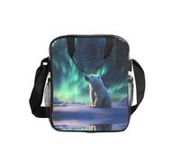 WZYCWB Little Polar Bear - Bolso de hombro transparente con cremallera y correa para el hombro, para mujeres y hombres, trabajo, compras