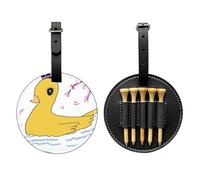 WZYCWB Little Yellow Duck - Bolsa de almacenamiento para camisetas de golf con estampado especial, diseño de hebilla portátil para colgar, Black, Talla única, Maleta