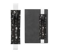 WZYCWB Los estuches para lápices Dark Girl Diary, los soportes para bolígrafos de PVC y los soportes para bolígrafos con bandas elásticas y marcadores son las mejores opciones de regalo.