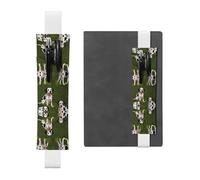 WZYCWB Los estuches para lápices de dibujos animados de dálmata de hierba verde, soportes para bolígrafos de PVC y soportes para bolígrafos con bandas elásticas y marcadores son las mejores opciones