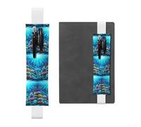 WZYCWB Los estuches para lápices Submarine Coral Rays Diary, los soportes para bolígrafos de PVC y los soportes para bolígrafos con bandas elásticas y marcadores son las mejores opciones de regalo.