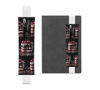 WZYCWB Los estuches Schwarzwälder Kirschtorte Diary para lápices, soportes de PVC para bolígrafos y soportes para bolígrafos con bandas elásticas y marcadores son las mejores opciones de regalo.