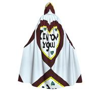 WZYCWB Love Confessions - Capa con capucha de Halloween, unisex, adecuada para fiestas de cosplay de Halloween