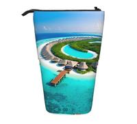 WZYCWB Maldives Scenery - Portalápices retráctil impreso para dormitorio u oficina.