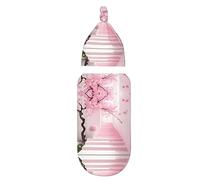 WZYCWB Manta para recién nacido con diseño de flor de cerezo rosa, juego de recepción para recién nacido, manta de recepción para bebé con gorra a juego