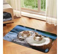 WZYCWB Mantel individual grande con estampado de cocos de 30 x 45 cm, para gatos y perros, plegable y fácil de almacenar