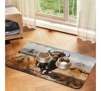 WZYCWB Mantel individual para mascotas con diseño de rebaño de bisonte norteamericano, 40 x 60 cm, para gatos y perros, plegable y fácil de almacenar