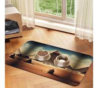 WZYCWB Manteles individuales absorbentes con estampado de Dreaming of The Pyramids of Khufu de 40 x 60 cm, tapetes antideslizantes para perros y gatos, cuencos de comida y manteles individuales para
