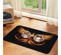 WZYCWB Manteles individuales absorbentes con estampado de The Golden Phoenix de 40 x 60 cm, tapetes antideslizantes para perros y gatos, cuencos de comida y manteles individuales para agua