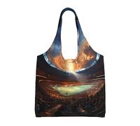 WZYCWB Maravilloso juego de fútbol impreso de un solo hombro, bolsa de lona, bolsa de compras de comestibles, bolsa de lona de uso diario