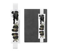 WZYCWB Marcapáginas ajustable con colgante de panda, soporte de cuero para bolígrafos, perfecto para regalo de Navidad de regreso a clases, soporte de cuero para bolígrafos,