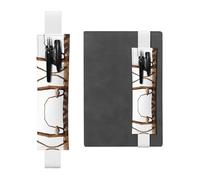 WZYCWB Marcapáginas ajustable con diseño de búho en una rama, soporte de cuero para bolígrafos, perfecto para regalo de Navidad de regreso a clases, soporte de cuero para bolígrafos,