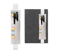 WZYCWB Marcapáginas ajustable con diseño de flor amarilla gloriosa, soporte para bolígrafos de cuero, perfecto para regalo de Navidad de vuelta a clases, soporte de cuero para bolígrafos,