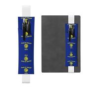 WZYCWB Marcapáginas ajustable con la bandera del estado de Oregon, soporte de cuero para bolígrafos, perfecto para regalo de Navidad de regreso a clases, soporte de cuero para bolígrafos