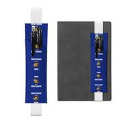 WZYCWB Marcapáginas ajustable con la bandera del estado de Wisconsin, soporte de cuero para bolígrafos, perfecto para regalo de Navidad de vuelta a clases, soporte de cuero para bolígrafos,