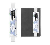 WZYCWB Marcapáginas ajustable con silueta de unicornio, soporte para bolígrafos de cuero, perfecto para regalo de Navidad de regreso a clases, soporte de cuero para bolígrafos,