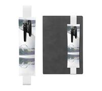 WZYCWB Marcapáginas ajustable de gaviotas y ondas, soporte de cuero para bolígrafos, perfecto para regalo de Navidad de vuelta a clases, soporte de cuero para bolígrafos,