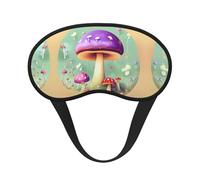 WZYCWB Máscara de ojos para dormir con estampado de hongos Purple Dream, cobertura completa, alivia la fatiga ocular